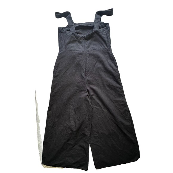 SEAFOLLY AUSTRALIA Black Criss Cross Back One Piece Jumpsuit LINEN XS Anthro - Picture 3 of 11